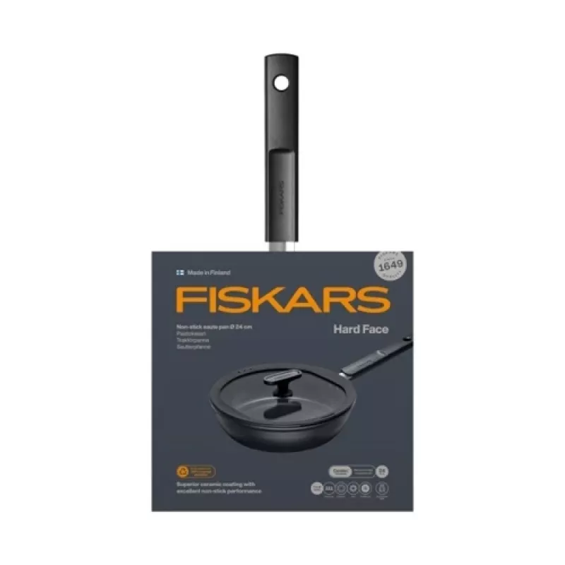 Fiskars Hard Face 1075528 Nepiedegoša sautējamā panna 24 cm 2,2L