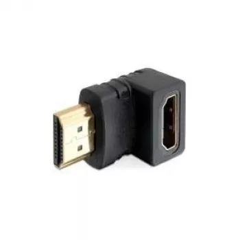 HDMI vīrišķais–HDMI sievišķais 90° uz leju DeLOCK 65071