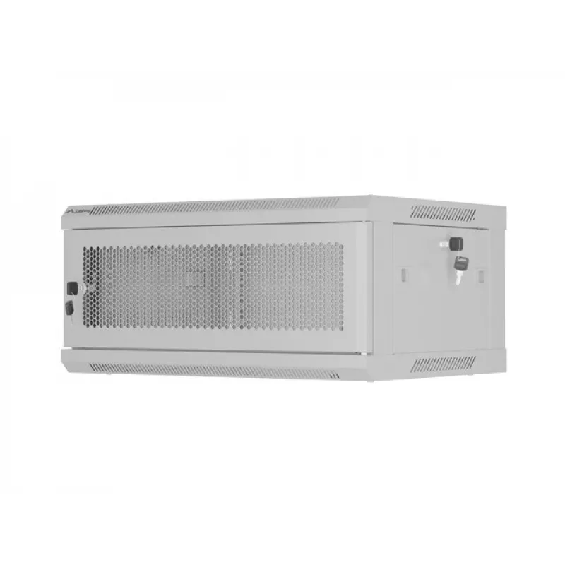 Rack cabinet LANBERG WF01-6404-23S 19 inch 4U gray with perforated doors
