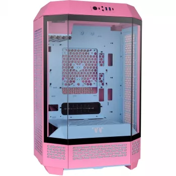 Thermaltake The Tower 300 Bubble Pink rozā rūdītais stikls - Midi/Mini tornis - ATX