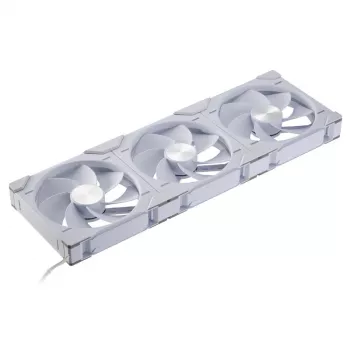 Phanteks D30-140 140mm balta PWM Case Fan 3-pack — 140x30 mm, 250–1800 RPM, FDB