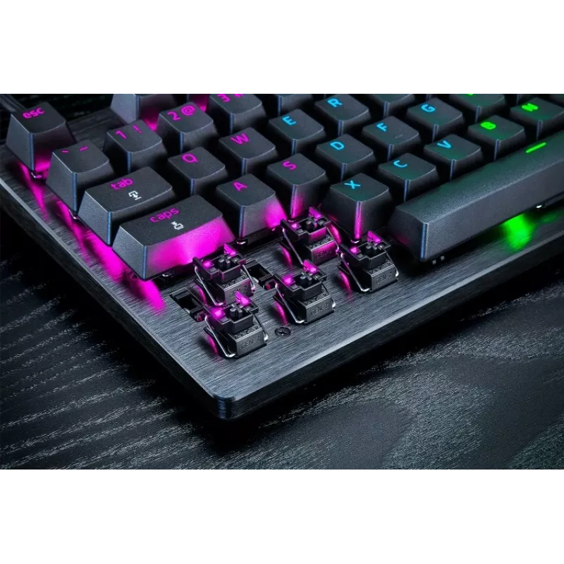 Razer Huntsman V3 Pro - Tastatur - 80% - TKL - Hintergrundbeleuchtung - USB - QWERTY - USA - Tastenschalter: Razer Analog Optical Switches (Gen-2)