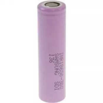 Uzlādējamā Li-ion 18650 baterija Samsung INR18650 30Q 3000mAh 3.6V, plakanais kontakts