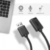 USB kabelis UNITEK Y-C447GBK 0,5 m USB 2.0 melns