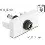 DC savienotājs DELOCK Easy 45 5.5 x 2.1 mm ligzda uz DC 5.5 x 2.1 mm spraudni