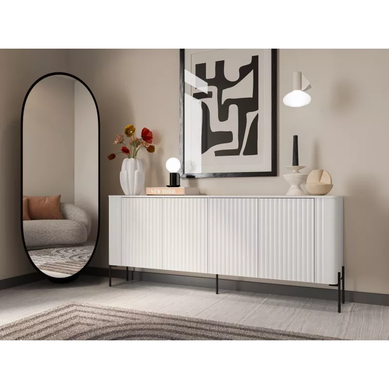 Cama VERA kumode 190x40x80 matēti balta