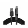 USB 2.0 kabelis zaļa Cell KABGC20 — USB A uz Micro-USB B, 1,2 m, melns
