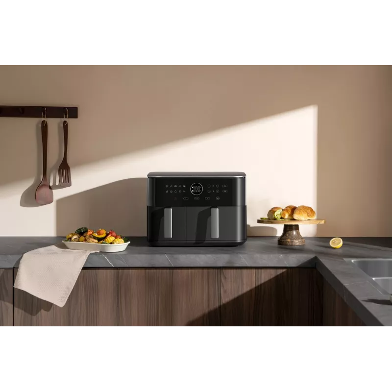 Xiaomi Dual Zone EAN gaisa fritieris 10 L 2700W kopējā jauda melns
