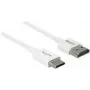 HDMI kabelis DeLOCK 85140 0,25 m A tipa uz C tipa balts