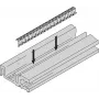 SCHROFF HORIZ.RAIL H VT 84HP EMC - Plaukta piederums (24576084)