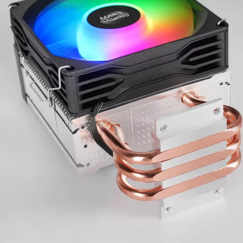 Gaisa dzesētājs TACENS Mars Gaming MCPU-X3, 90 mm ventilators, TDP 150 W, saderīgs ar LGA/AM4/AM5, melns