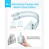 Anker Power Bank ar iebūvētu USB-C un Lightning kabeli | A1680031 | 10000 mAh | 30W | Zils