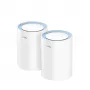 Tīkla sieta sistēma Cudy M1200 2-pack — divjoslu Wi‑Fi 5 (300/867 Mb/s), 2 vienības, 1 LAN ports, atbalsta 100 ierīces