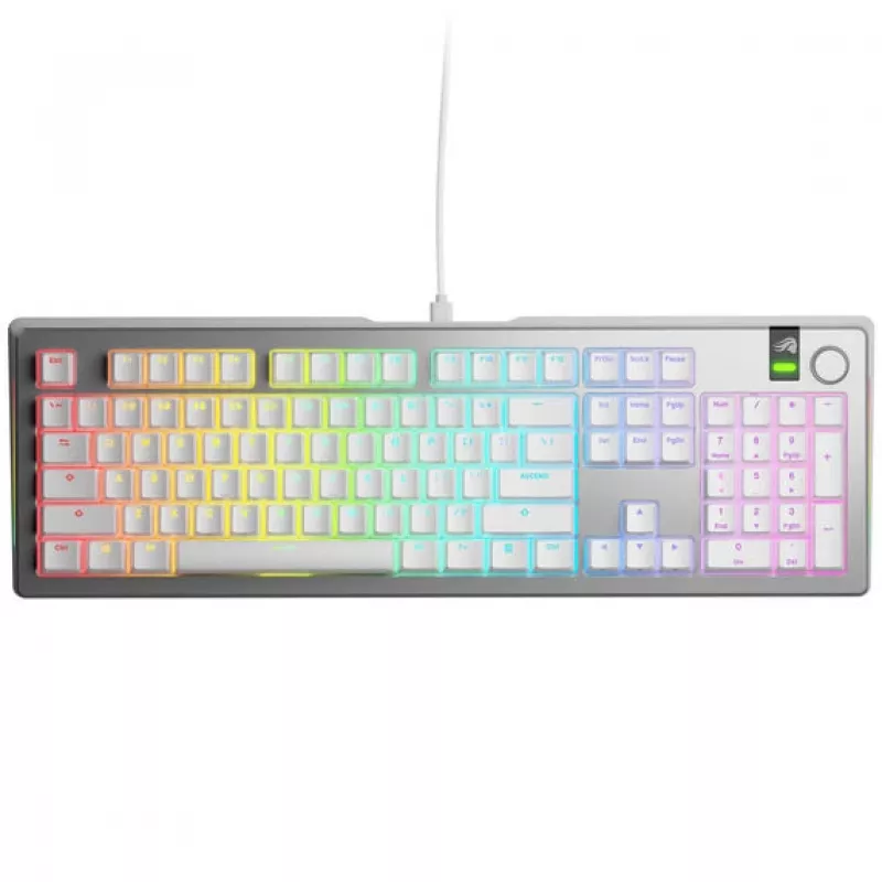 Mehāniskā tastatūra GLORIOUS GMMK 3 Pro 100% salikta ANSI US izkārtojums, Fox slēdži, sudraba