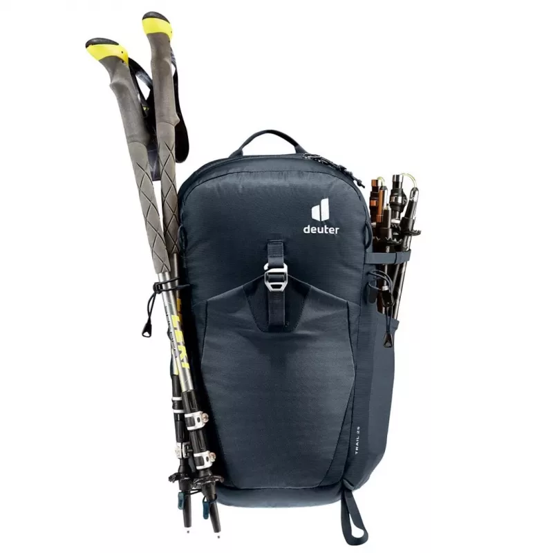 Mugursoma DEUTER Trail 25 — 25 L pārgājienu dienas soma, melnā/akmens pelēkā