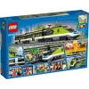 LEGO 60337 City Express pasažieru vilciena komplekts ar tālvadību, rotaļlietu dāvanas bērniem, zēniem un meitenēm ar strādājošiem priekšējiem lukturiem, 2 vagoniem un 24 sliežu ceļa gabaliem