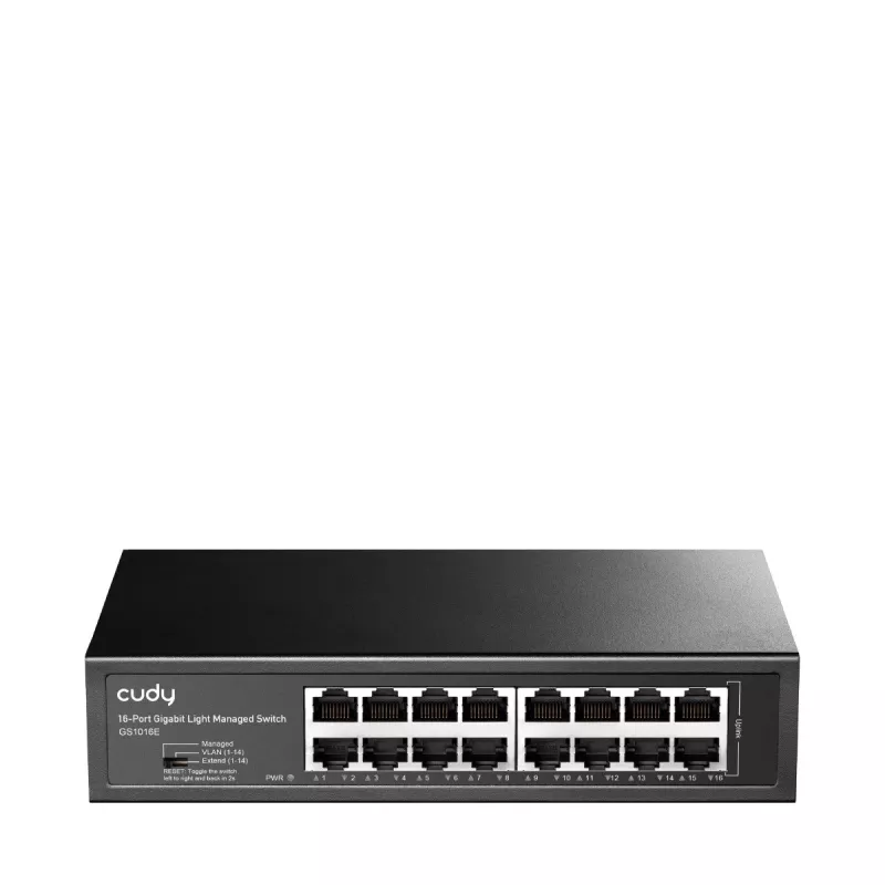 Cudy GS1016E 16 portu Gigabit Ethernet pārvaldāms komutators, 16× 10/100/1000 Mbps