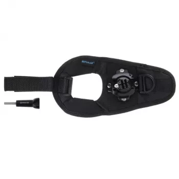 Puluz aproces stiprinājums ar siksnu darbības kamerām ar 360° rotāciju — saderīgs ar GoPro HERO 7/6/5/4/3/2, SJCAM, Xiaomi