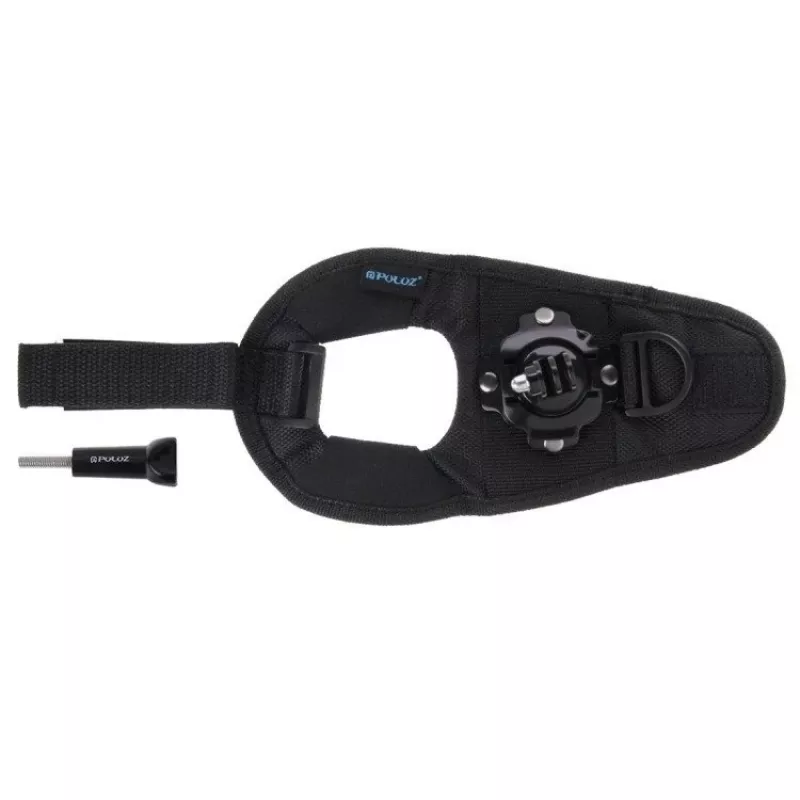 Puluz aproces stiprinājums ar siksnu darbības kamerām ar 360° rotāciju — saderīgs ar GoPro HERO 7/6/5/4/3/2, SJCAM, Xiaomi