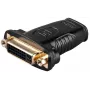 Wentronic Goobay HDMI™ / DVI-I adapteris, HDMI standarta ligzda (A tips), melns - 19-pin HDMI™ ligzda > DVI (24+5) ligzda (68690)