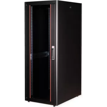 Brīvstāvošs statīvs ROLINE 19 collu tīkla skapis Basic 32U 600x800 stikla durvis melns
