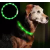LED kakla siksna Anicoll zaļa suņiem un kaķiem Modelis uzlādējams apgaismojums