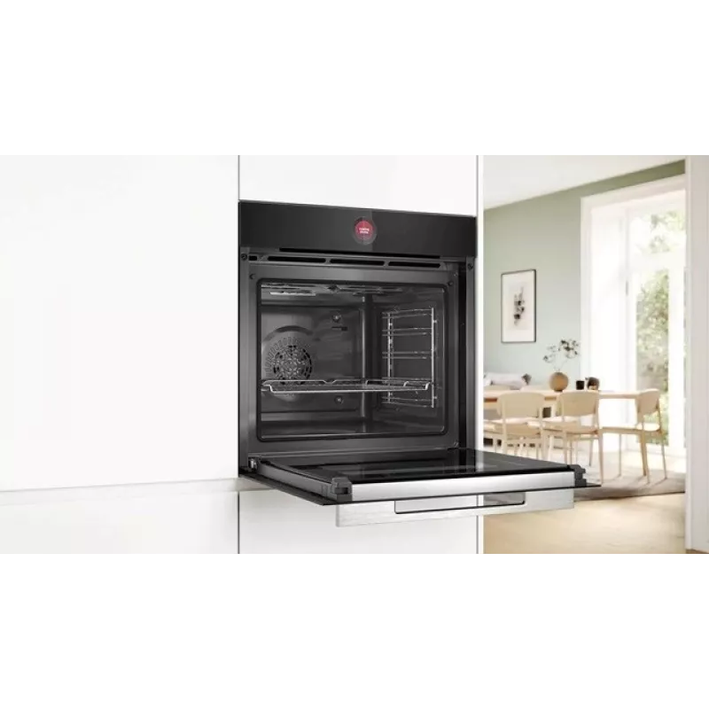 Bosch Serie 8 HBG7722B1 cepeškrāsns 71 l 3600 W melna