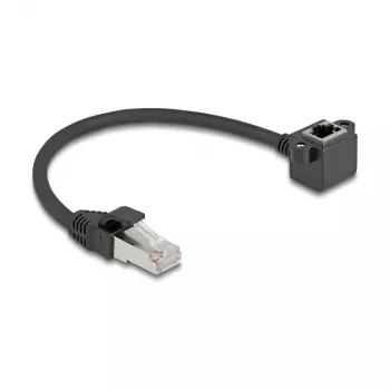 Tīkla kabelis DeLOCK 81040 RJ-45 Cat6 0,25 m Melns