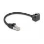 Tīkla kabelis DeLOCK 81040 RJ-45 Cat6 0,25 m Melns