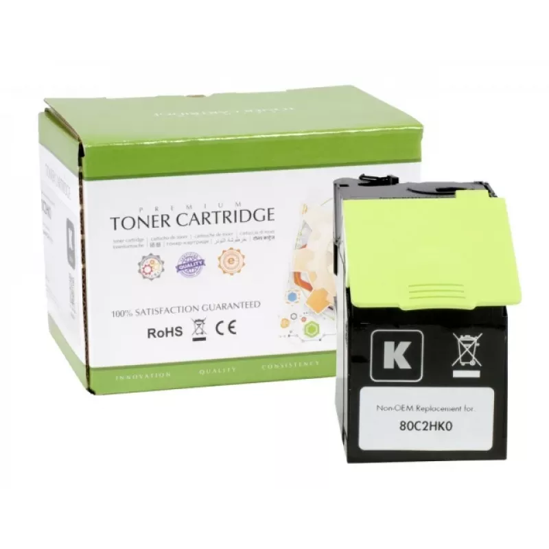 Saderīga Static-Control Lexmark 802HK, melna, palielinātas ietilpības, 4000 lpp. (80C2HC0)