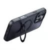 McDodo PC-4932 aizsargapvalks iPhone 16 Pro ar integrētu statīvu, melns