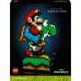 Konstrukcijas rotaļlieta LEGO Super Mario World Mario & Yoshi komplekts 71438 — interaktīvas figūras un būvējami spēles elementi