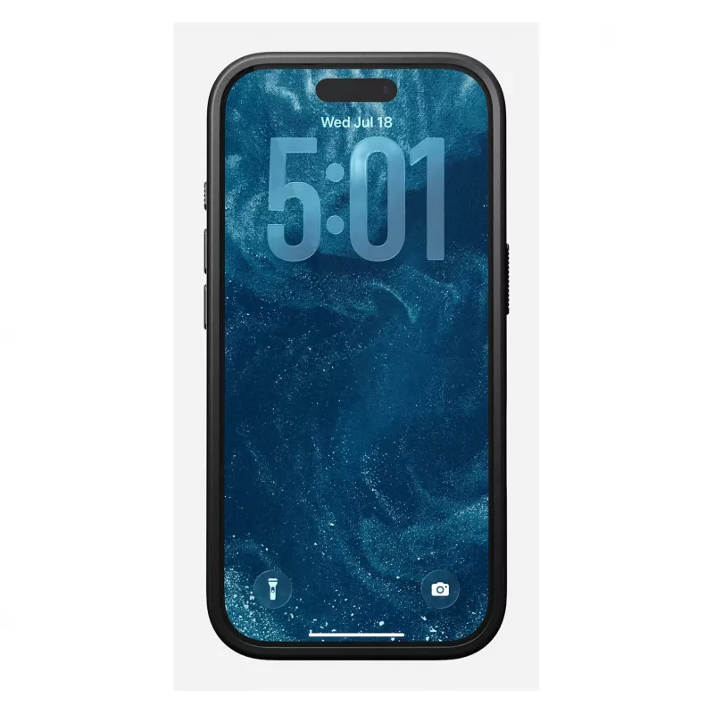 Mobilā telefona vāciņš Nomad Modern Leather vāciņš iPhone 17 Pro, āda + TPU + PC, piemērots 16 cm (6,3 collu) ekrānam, bordo