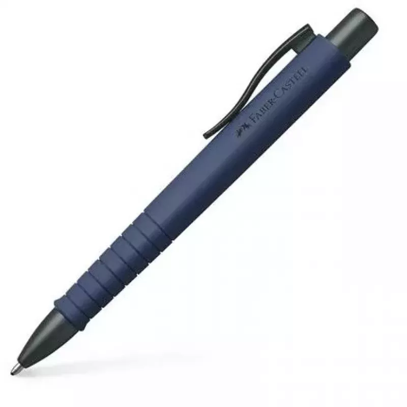 Lodīšu pildspalva a.w. faber-castell 241189 — piestiprināma ievelkama, zila tinte, īpaši trekns uzgalis, tumši zils korpuss, 1 gab.