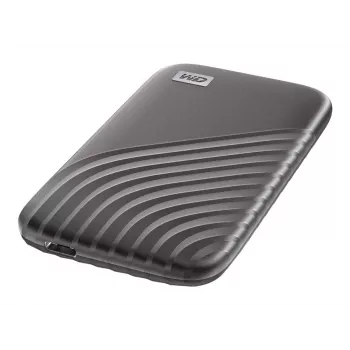 Ārējais SSD | WESTERN DIGITAL | My Passport | 1TB | USB-C | Rakstīšanas ātrums 1000 MB/s | Lasīšanas ātrums 1050 MB/s | WDBAGF0010BGY-WESN