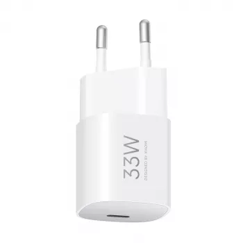 Strāvas adapteris Xiaomi 33W Nano USB-C ES sienas lādētājs — 33 W USB-C izeja tālruņiem un planšetdatoriem