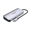USB-C centrmezgls Unitek D1122A01 ar 2x HDMI 4K un 100 W jaudas piegādi