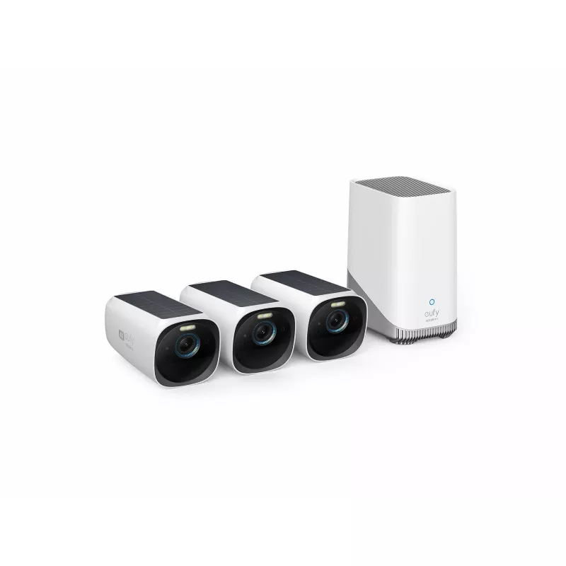IP drošības kamera Eufy eufyCam S330 (eufyCam 3) 3840×2160, āra, bezvadu, sienas stiprinājums, 135° skata leņķis, divvirzienu audio