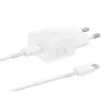 AC USB ātrais lādētājs Samsung EP-T2510 25W balts, USB‑C, PPS, Super Fast Charging