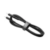 USB-C uz USB-C kabelis FIXED FIXDLS-CC12-BK, 1,2 m, 60 W jauda un dati