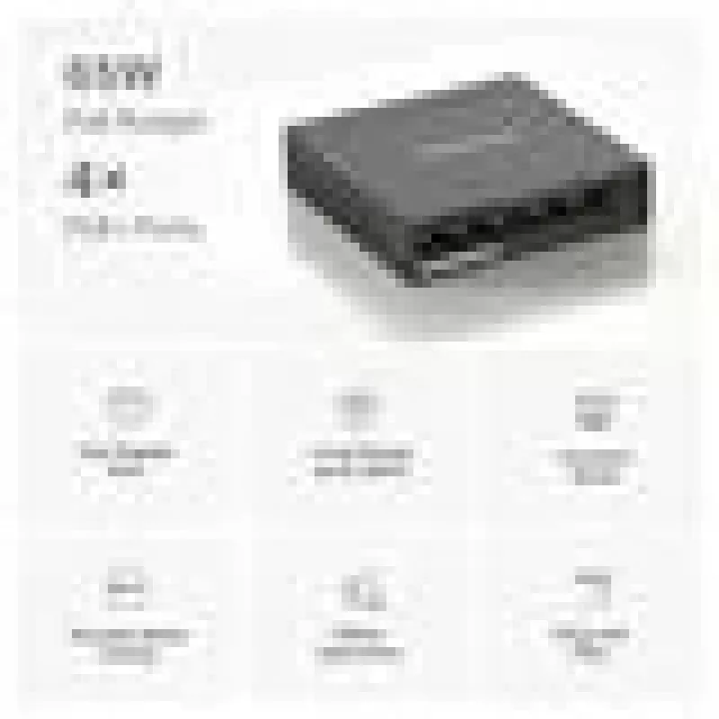 Mercusys 5 portu Gigabit darbvirsmas slēdzis ar 4 portu PoE+