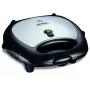 Sendviču automāts Tefal Break Time SW6148 — 2 sendviču, noņemamas nelīpošās plāksnes, vada glabātuve, melns/pelēks