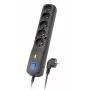 Lestar 5w Lv-530wa, pārsprieguma aizsargs, 2,5m, Melns Lv-530w G-a K. Cz 2,5m
