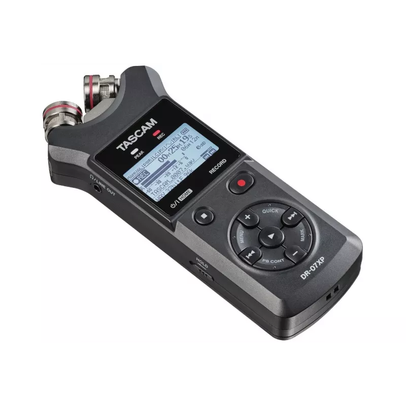 Tascam DR-07XP - pārnēsājams digitālais ierakstītājs ar USB interfeisu