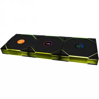 120mm ARGB PWM bezvadu LCD korpusa ventilators Lian Li UNI FAN TL ar LCD displeju