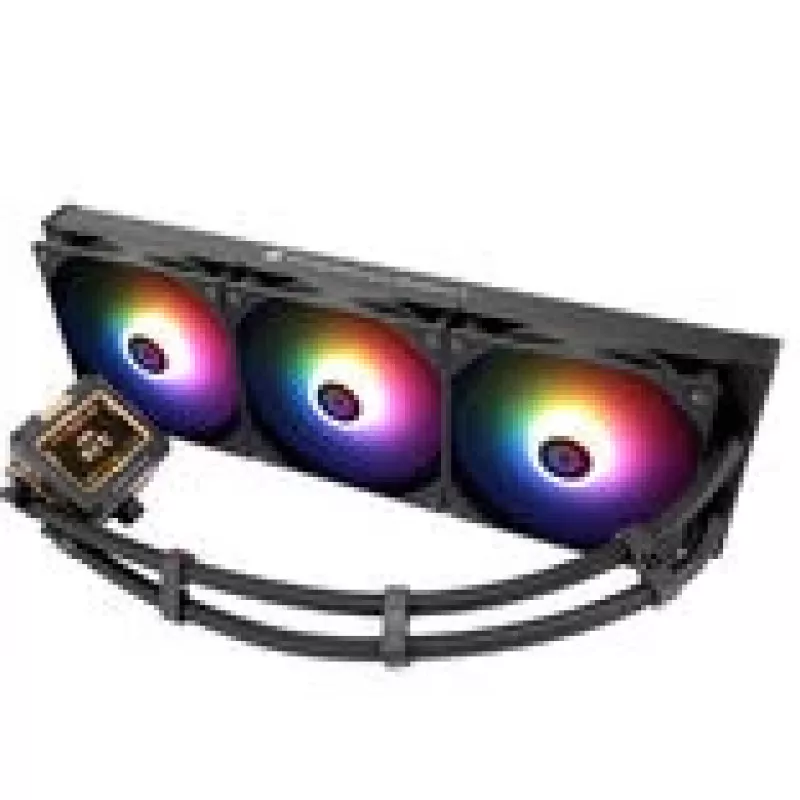 CPU Cooler Thermalright Frozen Warframe 420 Melns ARGB — 140mm ARGB ventilatori, 420mm radiators