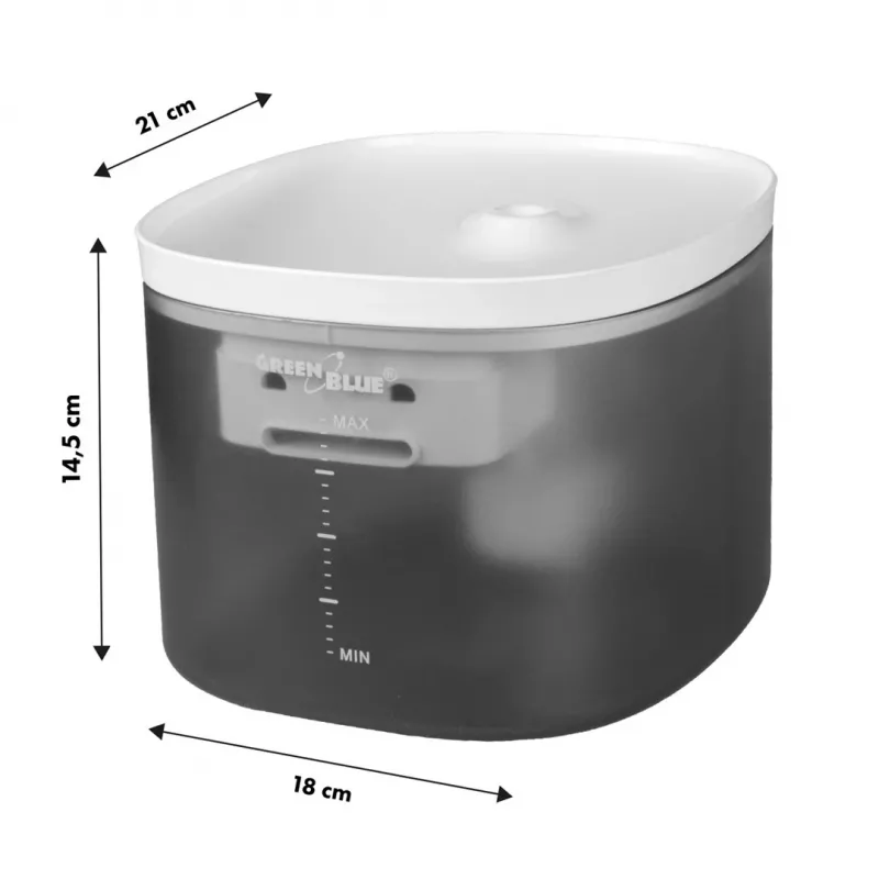 Automātiskā mīļdzīvnieku dzirdinātava GreenBlue GB392, 2 L ietilpība, bez BPA