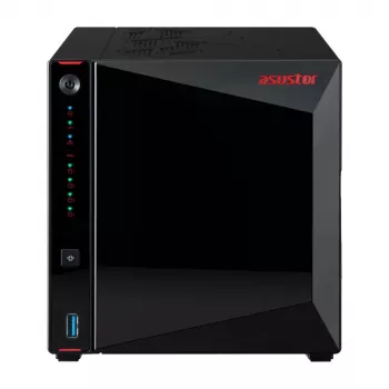 Asustor AS5404T NAS/krātuves serveris Intel® Celeron® N5105 4 GB DDR4 0 TB ADM Melns