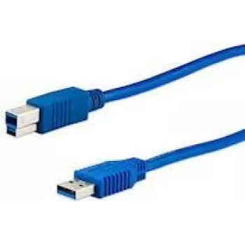 USB kabelis e+p CC 302 USB 3.2 Gen 1 1,5 m USB A USB B zils