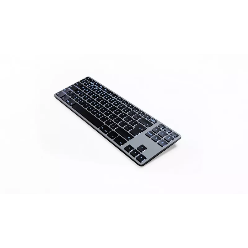 Tastatūra alumīnija Mac Tenkeyless RGB Space Gray